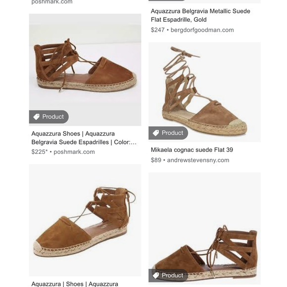 Sage & Simple Nude Tan Lace Up Espadrille Flats 6 Medium - Picture 4 of 10